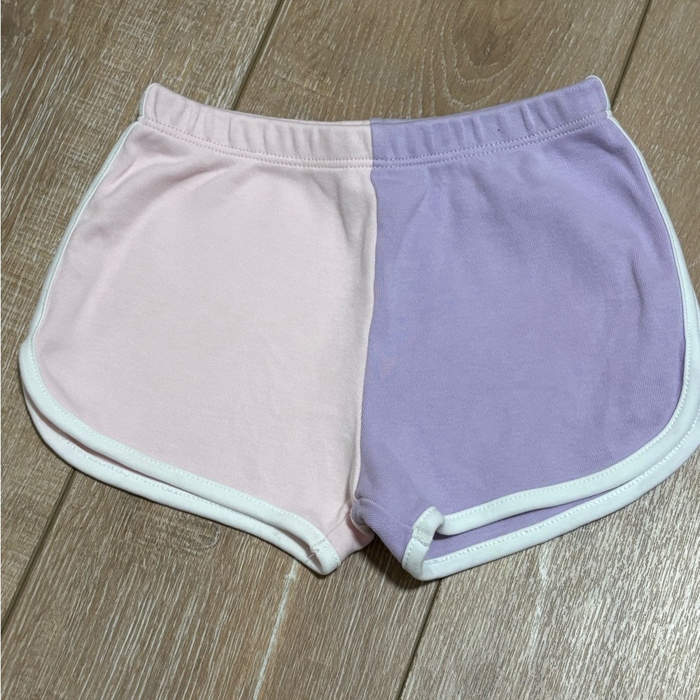 The Beaufort Bonnet Company Colorblock Two-Tone Pink and Purple Kids Shorts